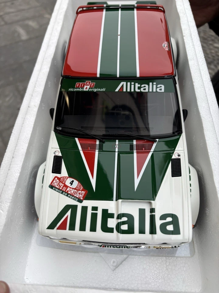 Fiat 131 Abarth”Alitalia”1st Rally Portugal 1978#4 Alen/kivimaki Ottomobile 1/12 - Immagine 3 di 4
