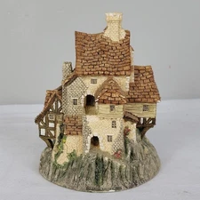 David Winter Cottages “The House on Top” Hand-Painted England 1980s – Read