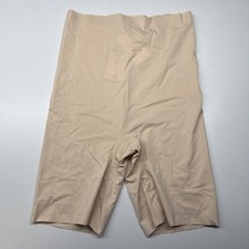 WACOAL Size M Beyond Naked Pima Cotton Blend Thigh Shaper Shorts In Sand 805330