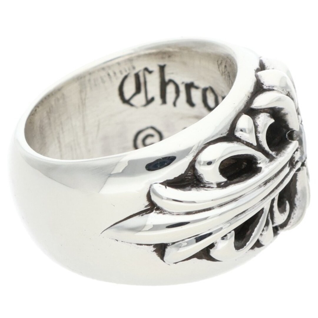 Chrome Hearts FLRL CRS 1dia Floral Cross 1 diamond silver Ring Men's Size Used 6 thumbnail 5