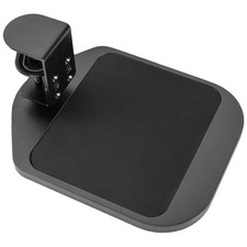 VIVO Clamp-on Wooden Mouse Pad Holder Platform, 8.6L x 10.7W inches, Black