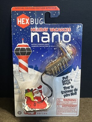 HexBug Holiday Nano Pull Santa's Sleigh Special Edition 2013 Christmas SEALED
