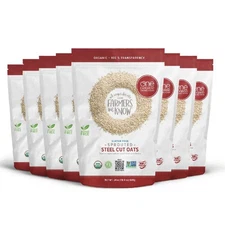 One Degree Organic Foods Sprouted Steel Cut Oats, USDA 24 Ounce (Pack of 8) 