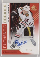 2018 SP Game Used Authentic Rookies 11/15 Blake Hillman #146 Rookie Auto RC 6xl