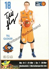 Original Autogramm Till Gloger Basketball /// Autograph signiert signed signee G