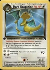 Dark Dragonite 22 Rare Team Rocket 22/82 Colorless 1st Edition Pokemon Card