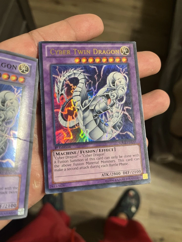 Cyber Dragon x2 Cards Light Played Yugioh (Read Description!) - Image 2 of 4