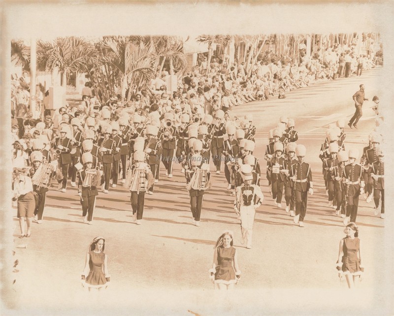 1968 Junior Miami Orange Bowl Jr Parade Marching Band Musical Instrum Photo 8X10