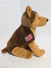 Courage TY Beanie Baby Plush Military Dog Retired 9/11 Tribute German Sheppard 
