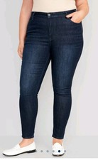 Old Navy Women's High Waisted Wow Super Skinny Jeans Dark Rinse Size 20 NWT