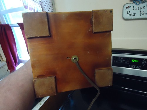 VINTAGE HAND CARVED HANDCARVED WOODEN TREE ELECTRIC LAMP - Picture 8 of 8