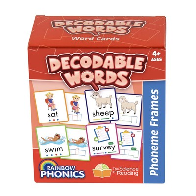 Rainbow Phonics: Decodable Words 160 Flash Cards
