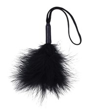 Sex Mischief Peaches 'n CreaMe Wrist Feather Tickler - Black