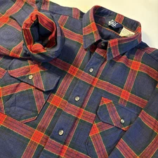 Vintage Woolrich Chamois Shirt Jacket 100% Cotton Men’s XXL Beautiful Condition