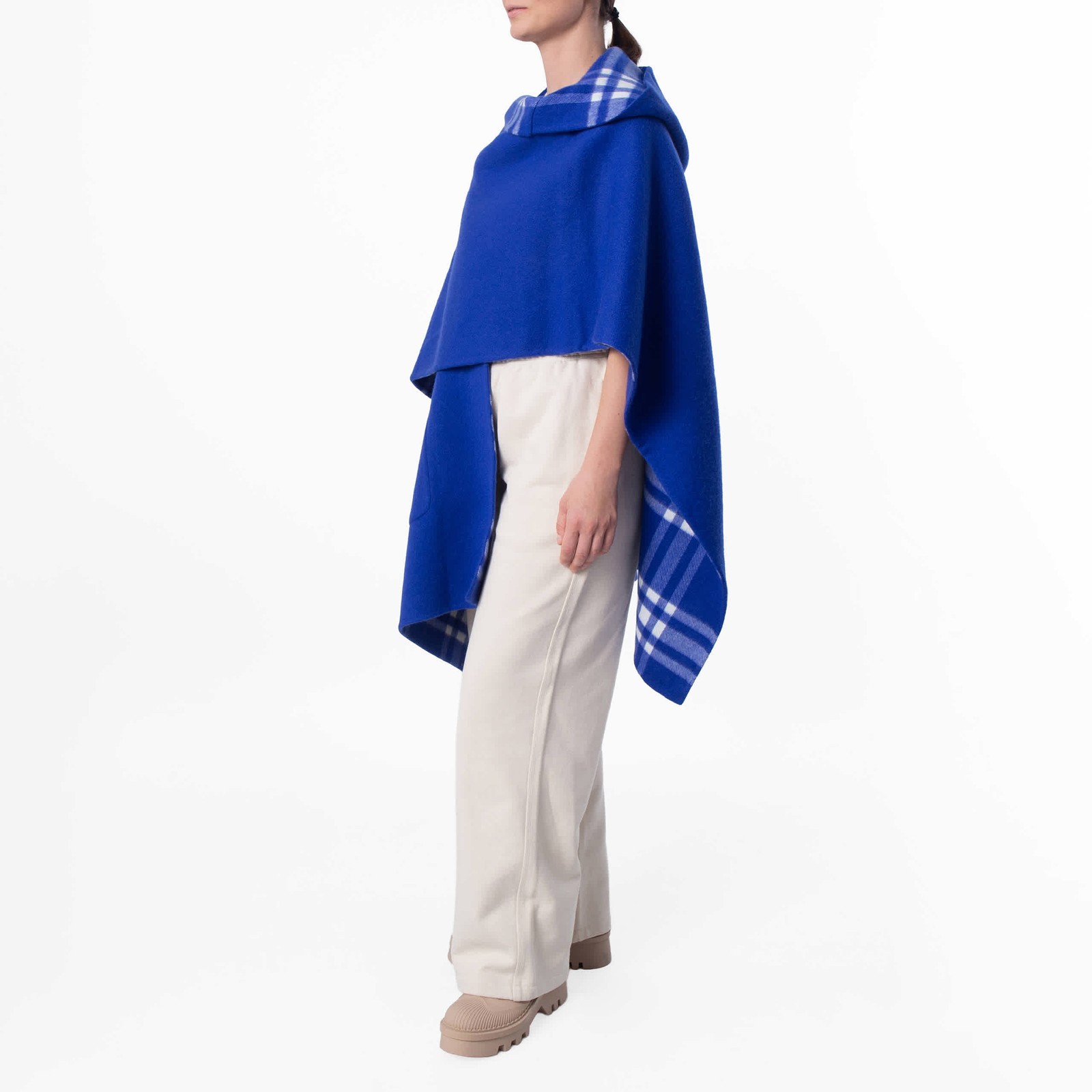 Burberry Vintage Check Reversible Cashmere Cape image 4