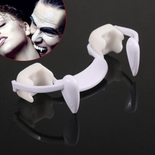 Halloween Scary Party Cosplay Vampire Fangs Retractable Teeth Dress Costume