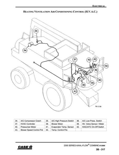Case 2144, 2166, 2188, 2344, 2366, 2388 Tractor Service Manual Repair Shop Book - Picture 20 of 24