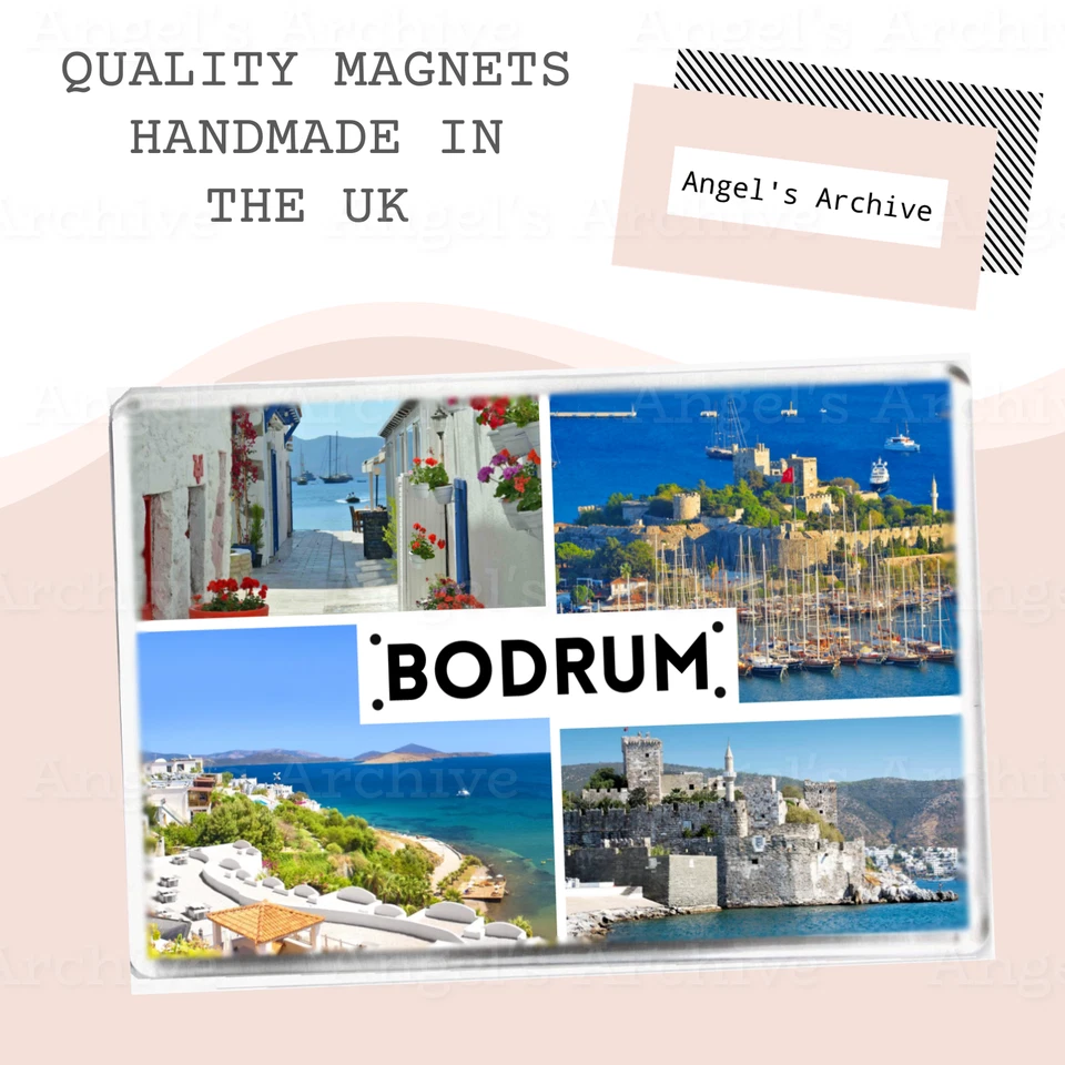 BODRUM ✳ TURKEY ✳ SOUVENIR TOURIST HOLIDAY ✳ LARGE FRIDGE MAGNET ✳ GREAT GIFT