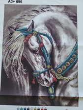 Bead Embroidery Kit Horse Palomino Beading Needlepoint Beads Stitching
