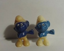 EITELKEITS SCHLUMPF dunkelblaue Bemalung E.D.D.S. Schlümpfe 1983 ORIGINAL