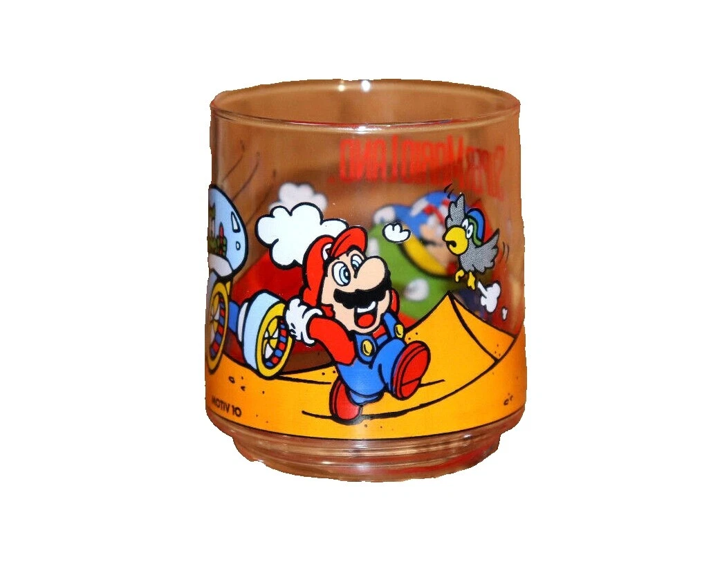Super Mario Bros. Mercancía de videojuegos de vidrio