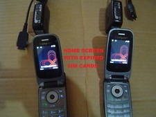 Two Older Singular ATT LG CU400 Flip Phone  Batteries  Chargers / Parts 