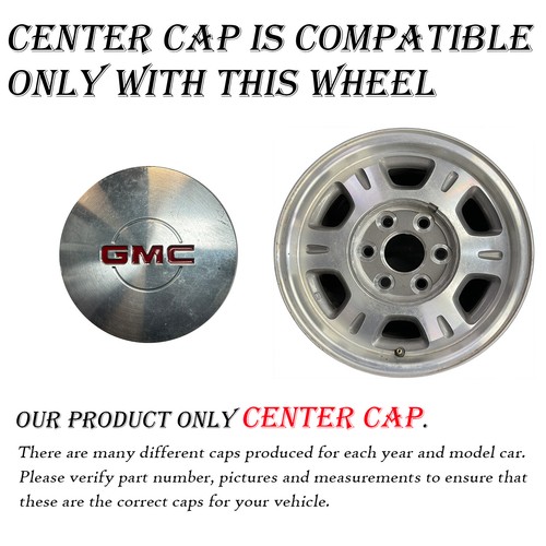 For GMC Safari Sierra Yukon 1500 OEM Center Cap 1999-2005 15040220 5077 - Picture 2 of 8
