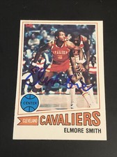 ELMORE SMITH 1977-78 TOPPS SIGNED AUTOGRAPHED CARD #106 CLEVELAND CAVALIERS