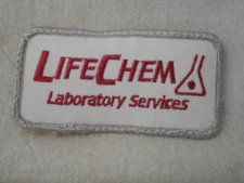 LIFE CHEM LABORATORY SERVICES   USED COMPANY PATCH TAG 