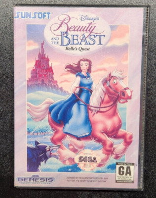 Beauty and the Beast: Belle's Quest Sega Genesis Cartridge & Box No Manual