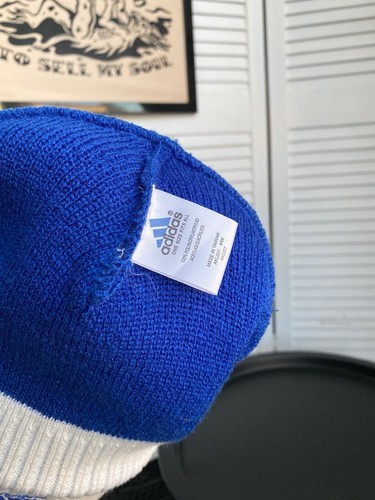 Vintage 90s Adidas Club Brugge KV Soccer Striped Beanie Hat - Picture 13 of 14