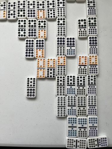 REPLACEMENT PARTS-YOU CHOOSE Cardinal Classics Dominoes Double 15 Color Dot - Picture 4 of 12