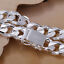 thumbnail 14  - Fashion 925 Silver Curb Chain Bracelet Bangle Charm Women Men Party Jewelry Gift