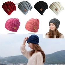 Knit Baggy Beanie Slouchy Winter Ski Hat Oversize Winter Warm Skull Cap Unisex