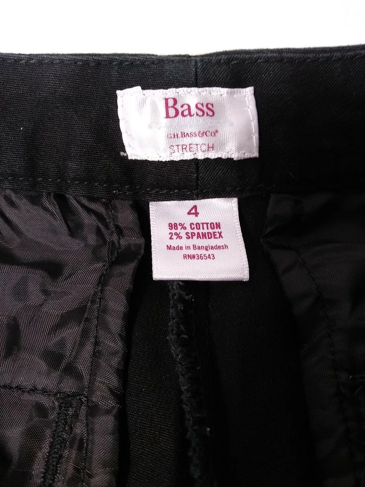 Pantalones bajos para mujer 4 vestidos tiro medio recto frente plano pantalones de carrera elásticos Foto 2 de 4