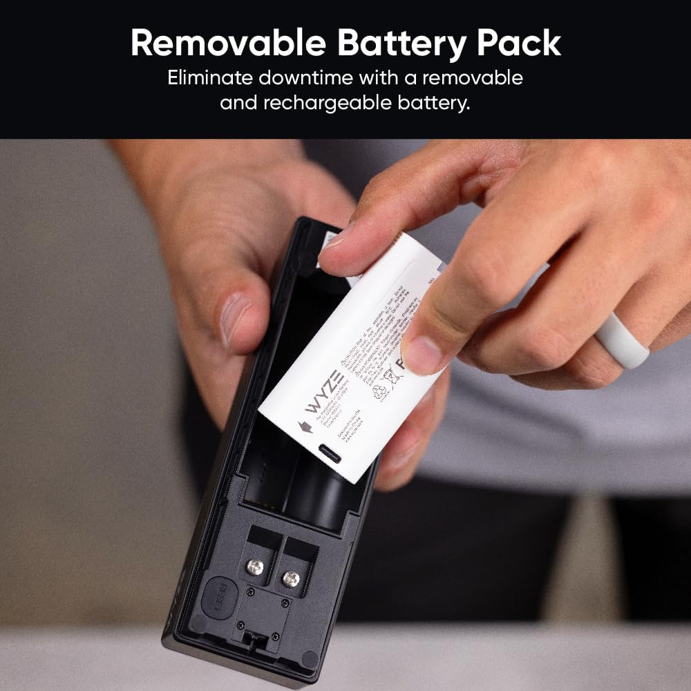 Wireless Duo Cam Video Doorbell (Chime Included), Battery Powered, 2K Full HD Vi