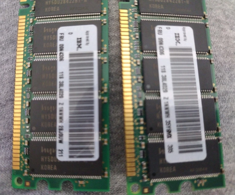 Hynix 512MB (2X256MB) DDR1 PC2100R-25330 266MHz ECC Reg RAM HYMD132G725B4M-H AA - Image 3 of 3