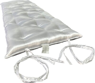 Traditional Floor Rolling Futon Mattress, Cotton Shiki Futon, Satin 3 x 30 x 80