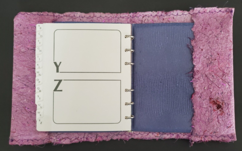 Handmade Paper Address Book Cover Sisterhood Earlene McNeil Larson 7.5" X 6" - Picture 5 of 6