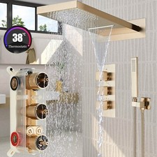 Termostatica Miscelatore rubinetto colonna doccia set incasso soffione doccetta