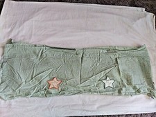Lambs Ivy Teddy Bear Green Checked Gingham Window Valance Stars Baby Nursery