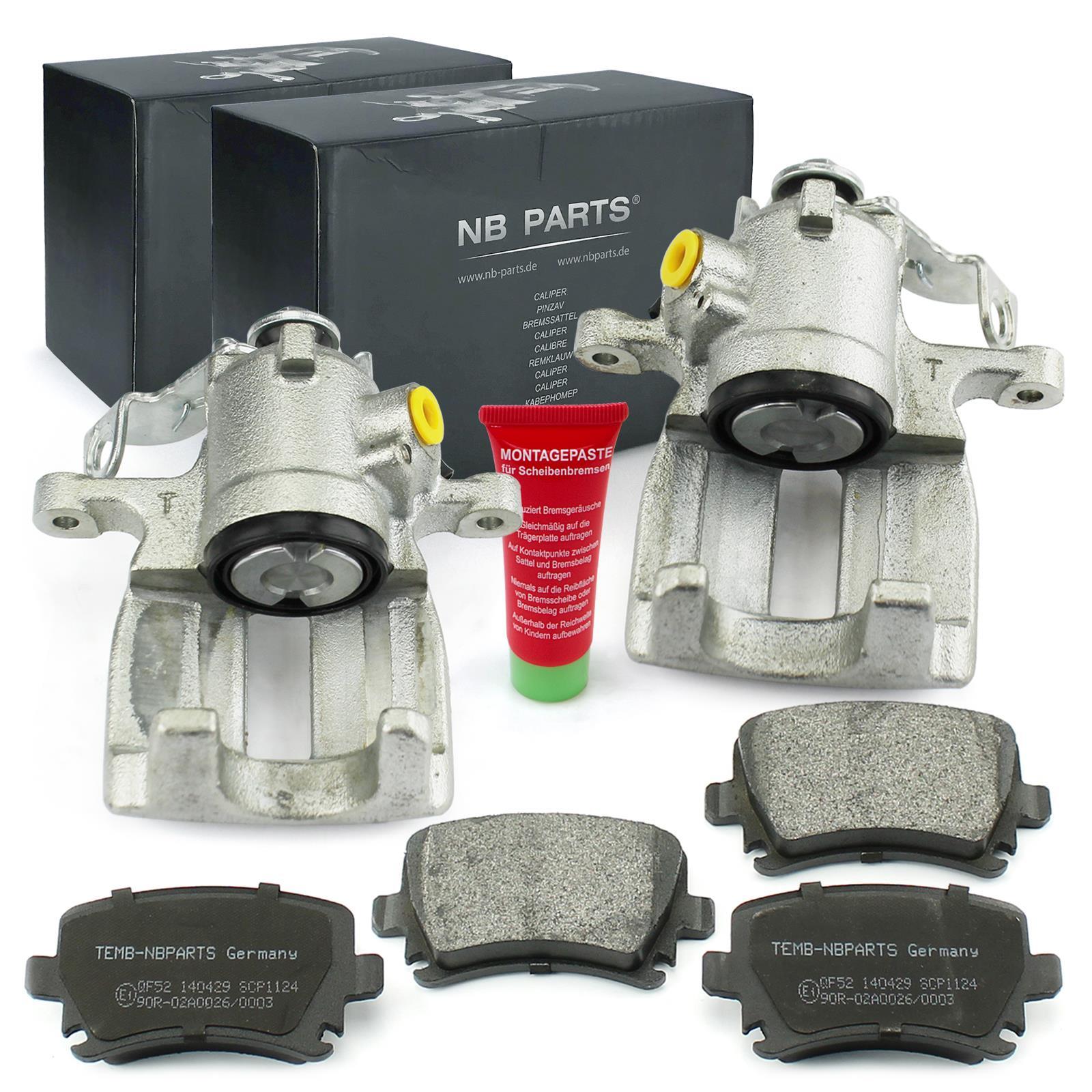 Brake Calipers Brake Pincers Brake Pads Rear For Audi A4 B6 B7 Seat Exeo 3R2 3R5