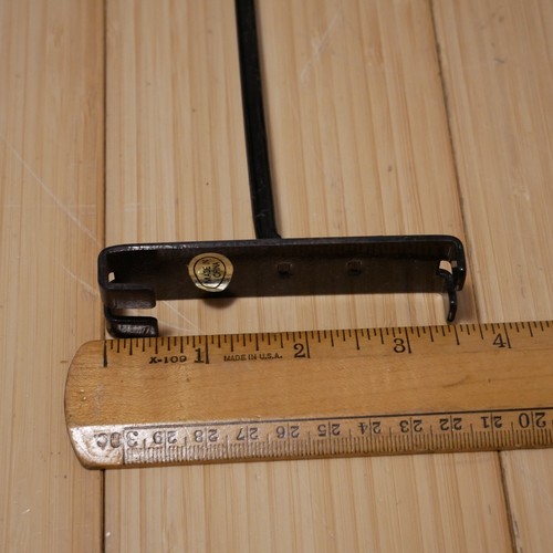 (Quantity of 25) - 9 inch Black Painted Metal Slatwall Slat Wall Hooks - Picture 3 of 7