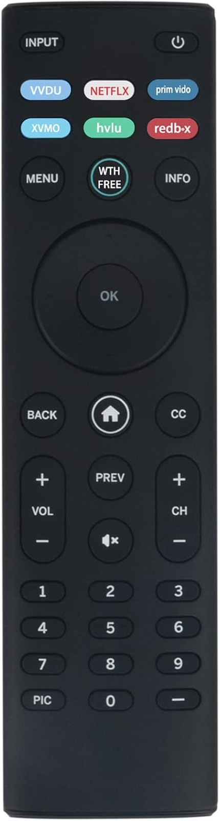 New XRT140 Remote Replacement for Vizio D-Series D24F4 LED Smart TV