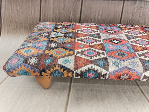 Handmade footstool Ottoman chair Floor chair Fireside chair Recliner stool Boho - Picture 6 of 12