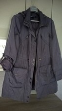 Maine Grey Hooded Parka/lightweight Jacket, Size 16
