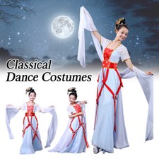 Hanfu Classical Dance Costumes Traditional Dress Kids Women Performance Clothes