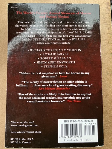 BEST NEW HORROR 21 STEPHEN JONES TPB RUNNING PRESS 2010 STORIES MOVIES MEDIA - Picture 2 of 6