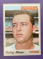 Barry Moore 1970  #366 Topps Baseball Card - Super Nice - Excellent +