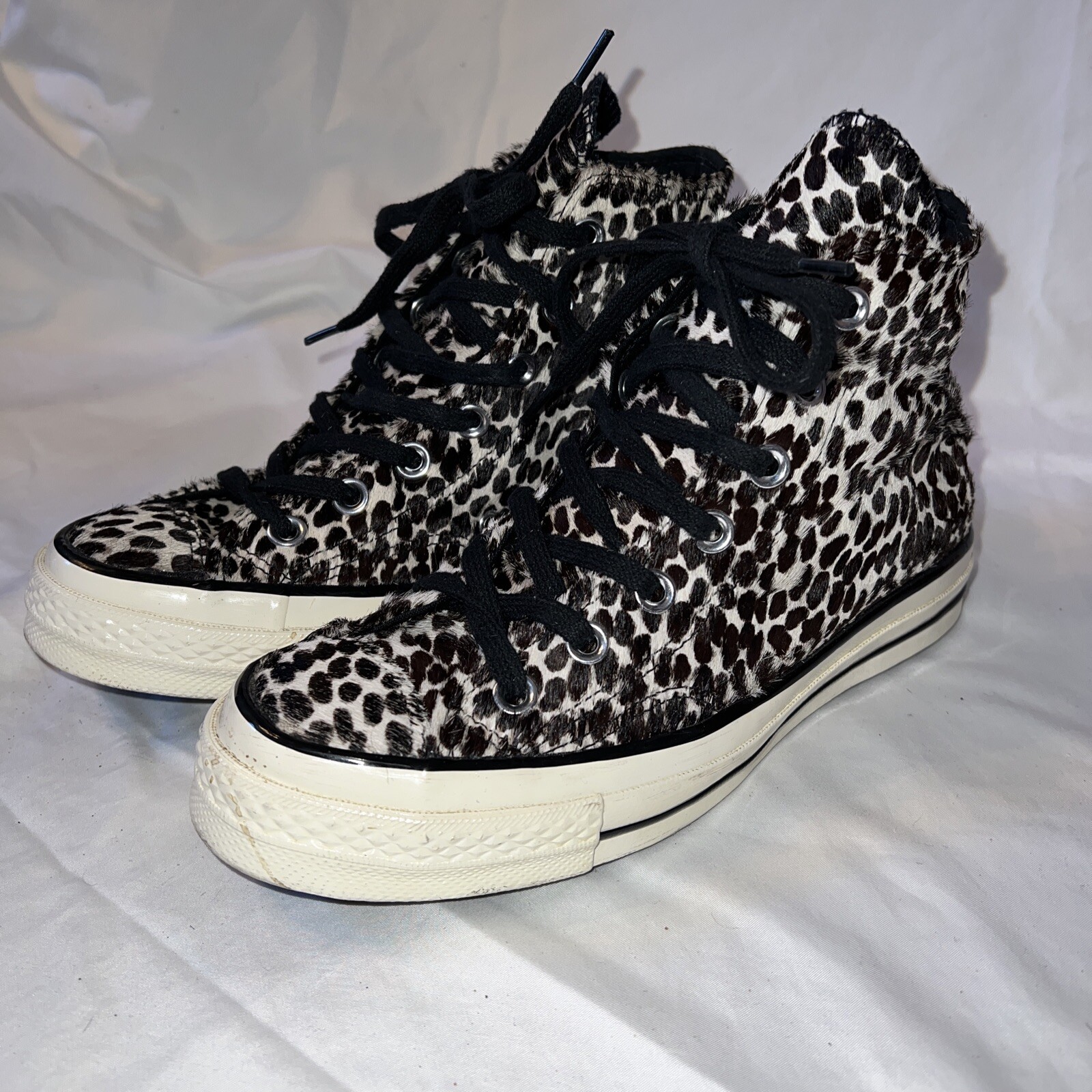 PONY Scarpe Converse All Star 70 Hi stampa leopardata capelli di cavallo Chuck Taylor donna 6 5